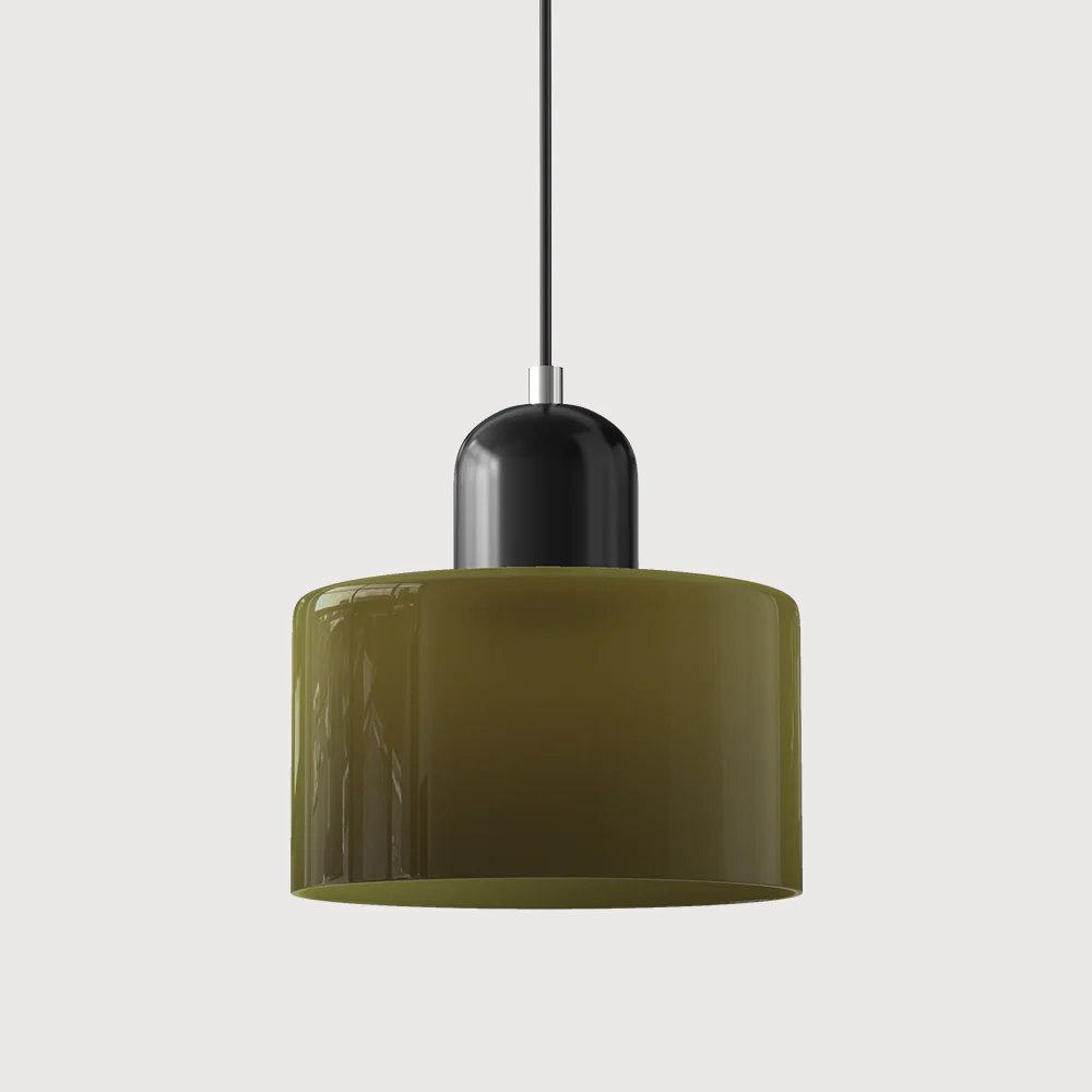 Coloured glass Bauhaus pendant light - Image 39