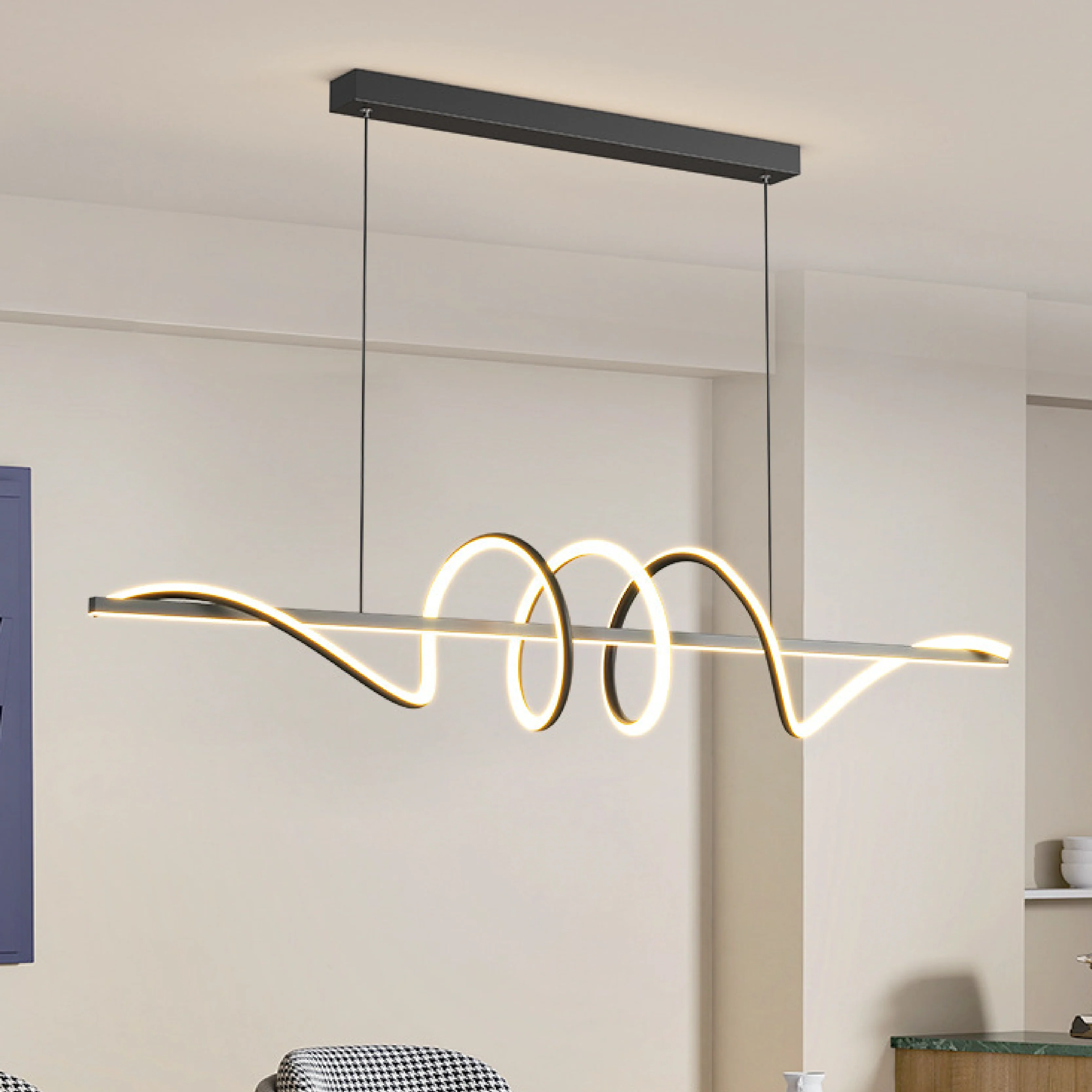Contemporary LED String Pendant Light - Image 6