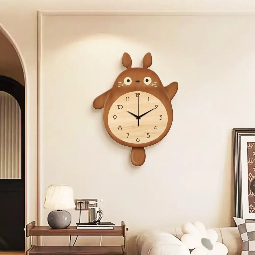 Cute Cartoon Swing Tail Wall Clock