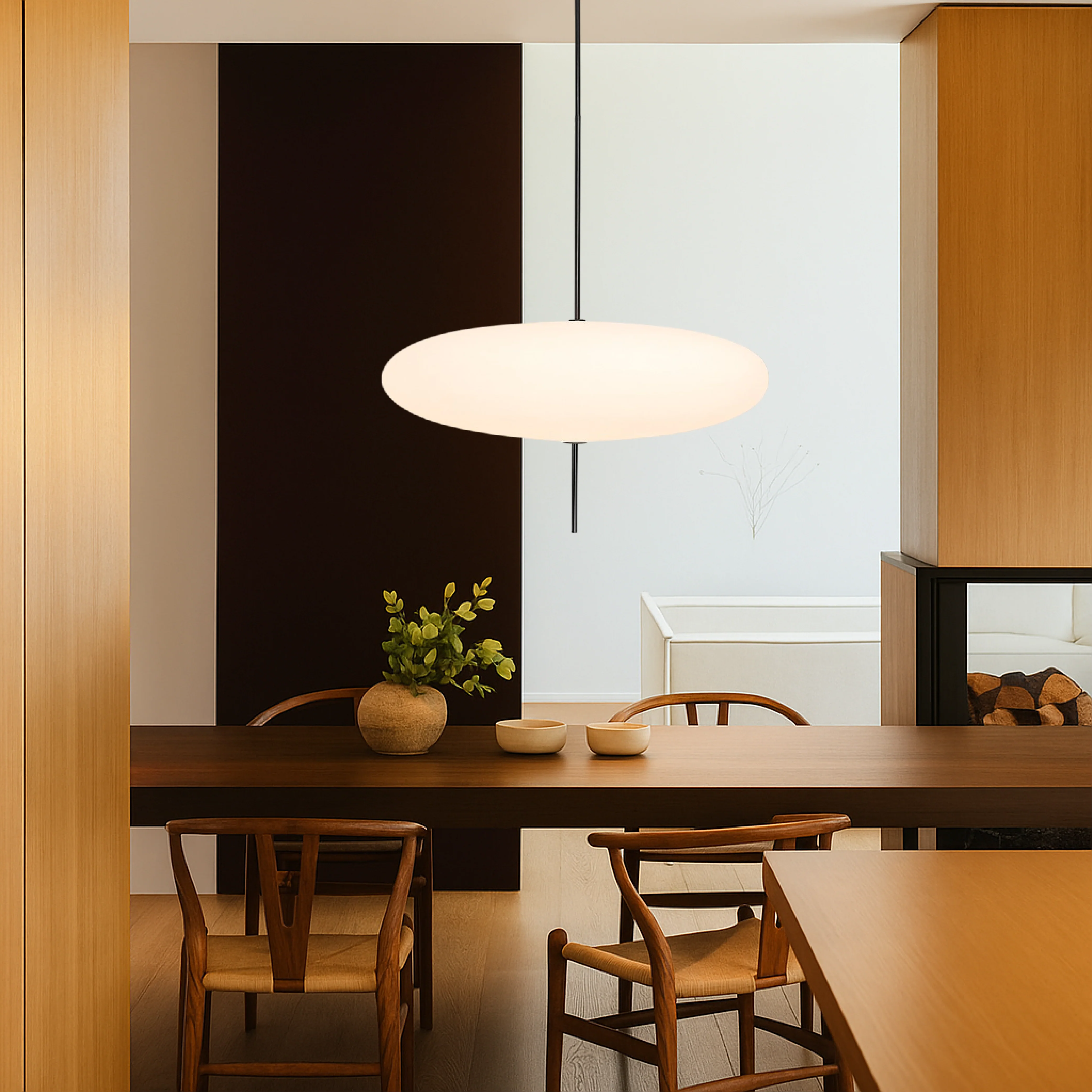Danish Bauhaus Dome Pendant Light - Image 3