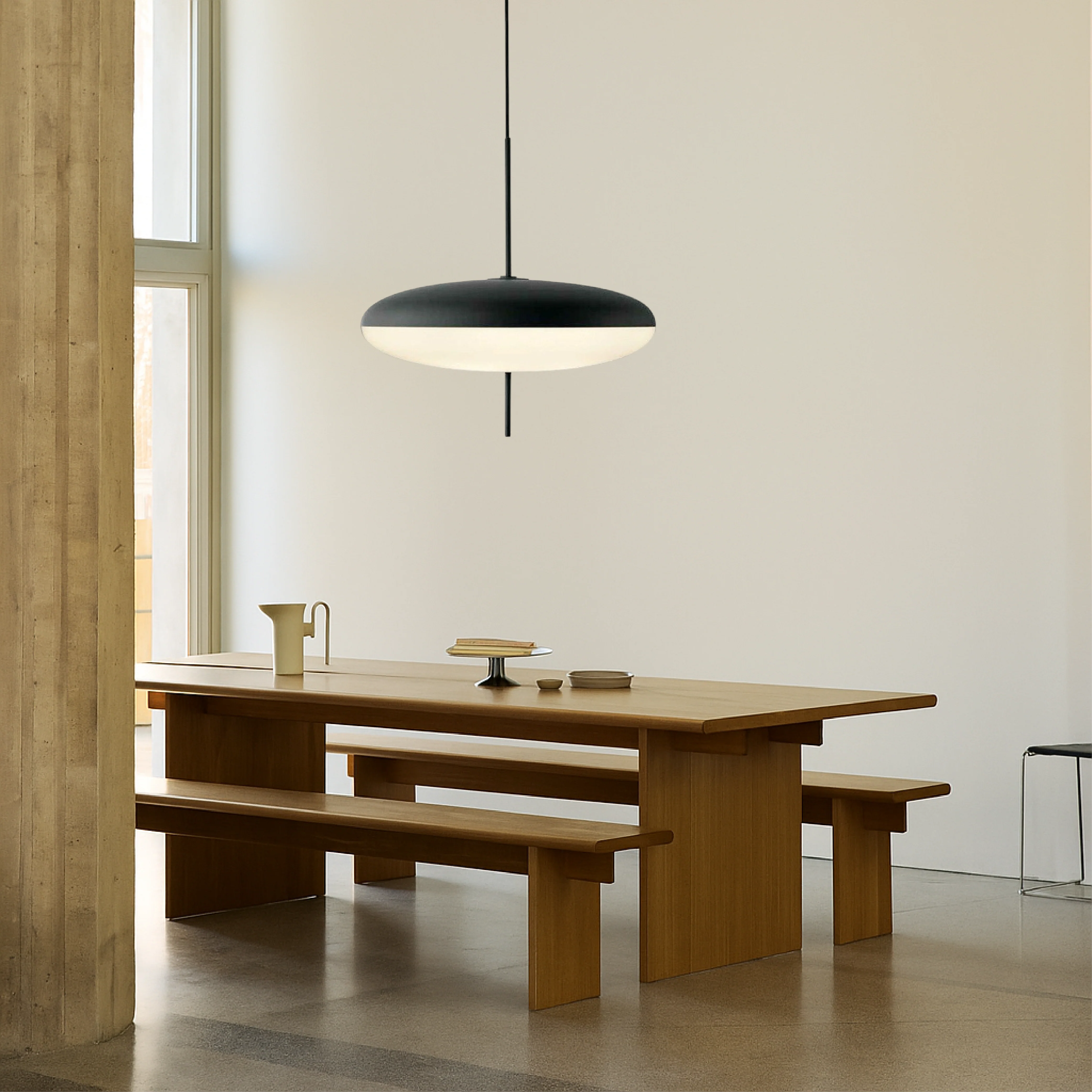 Danish Bauhaus Dome Pendant Light - Image 4