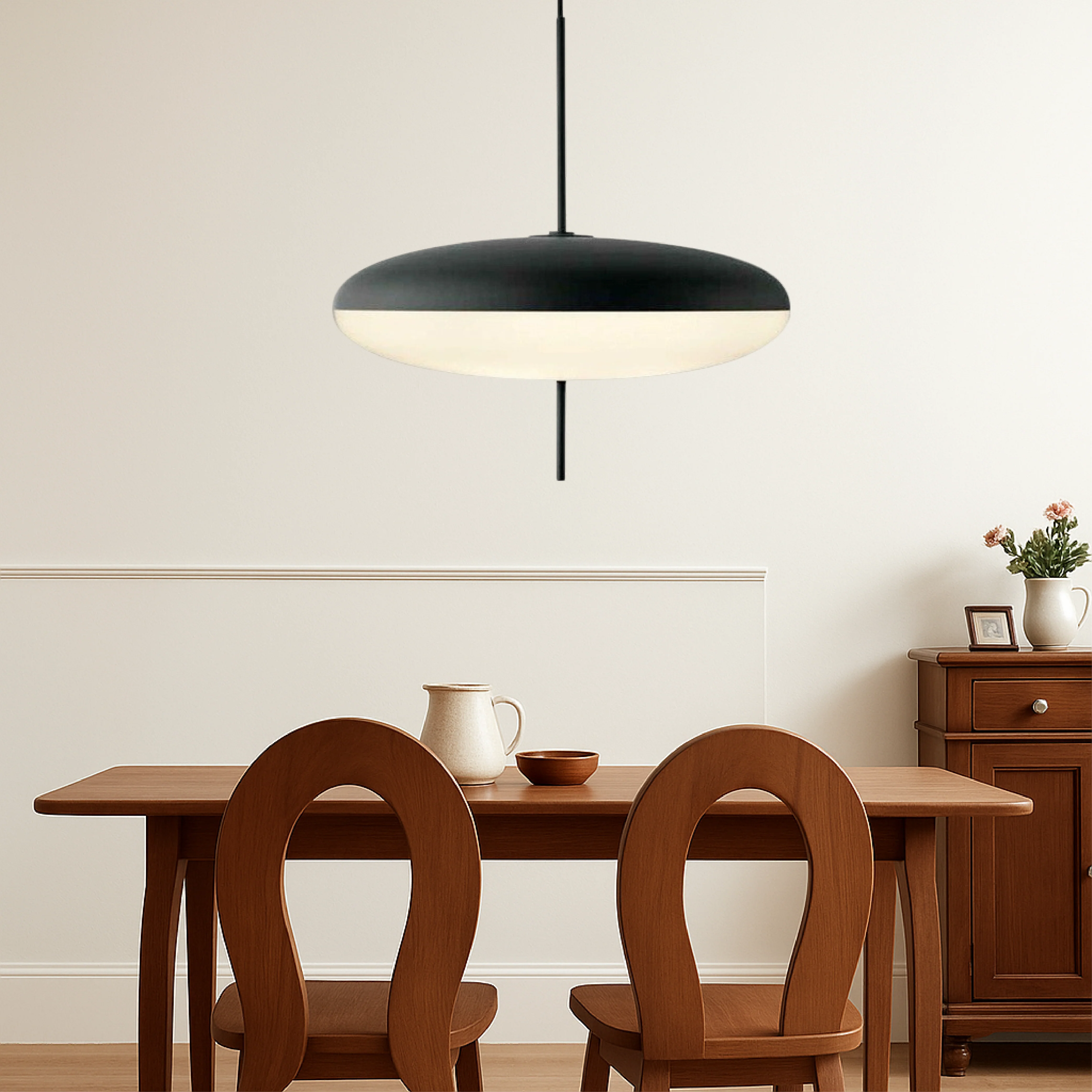 Danish Bauhaus Dome Pendant Light - Image 5