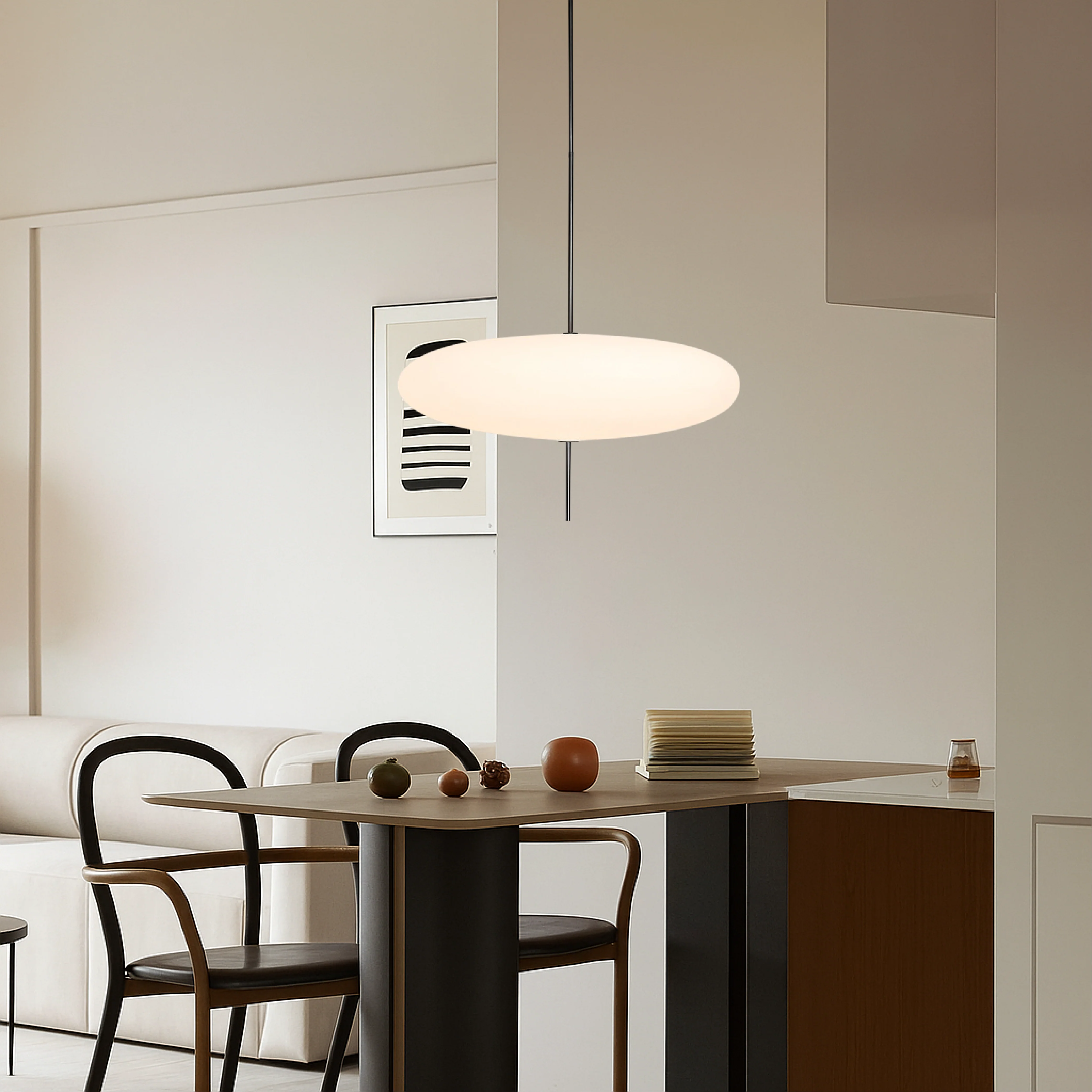 Danish Bauhaus Dome Pendant Light - Image 6