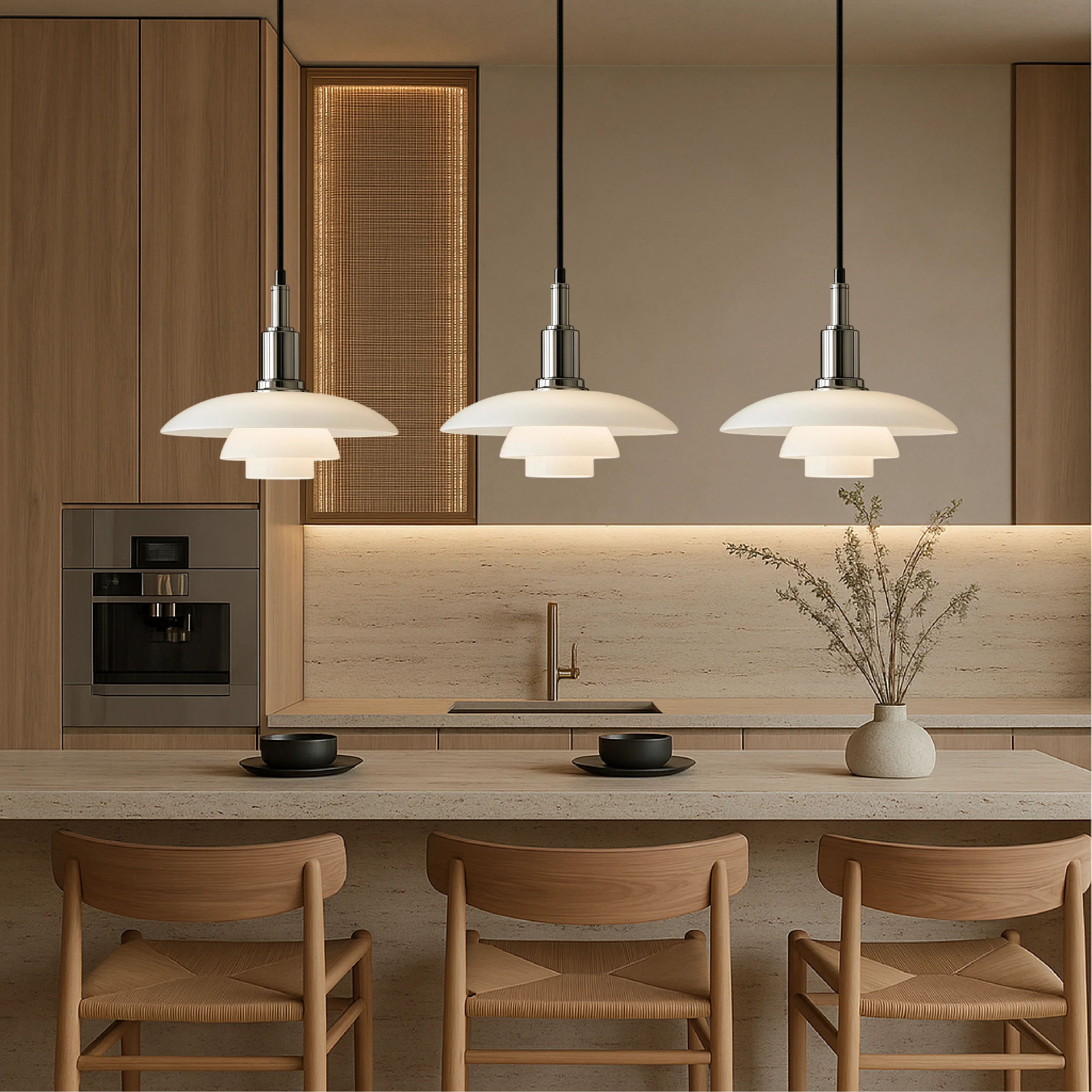 Danish Multi-Layer Pendant Light - Image 2