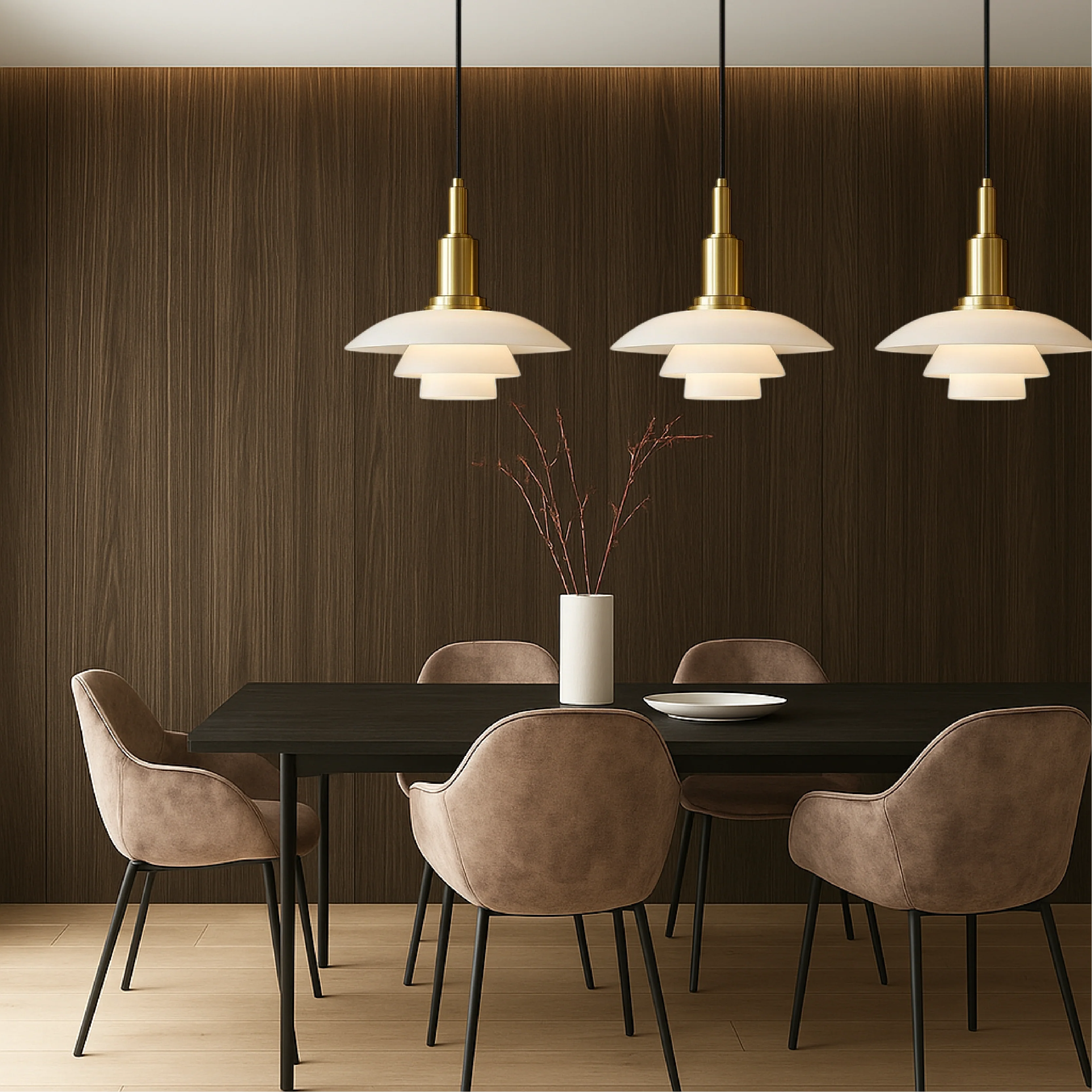 Danish Multi-Layer Pendant Light - Image 5