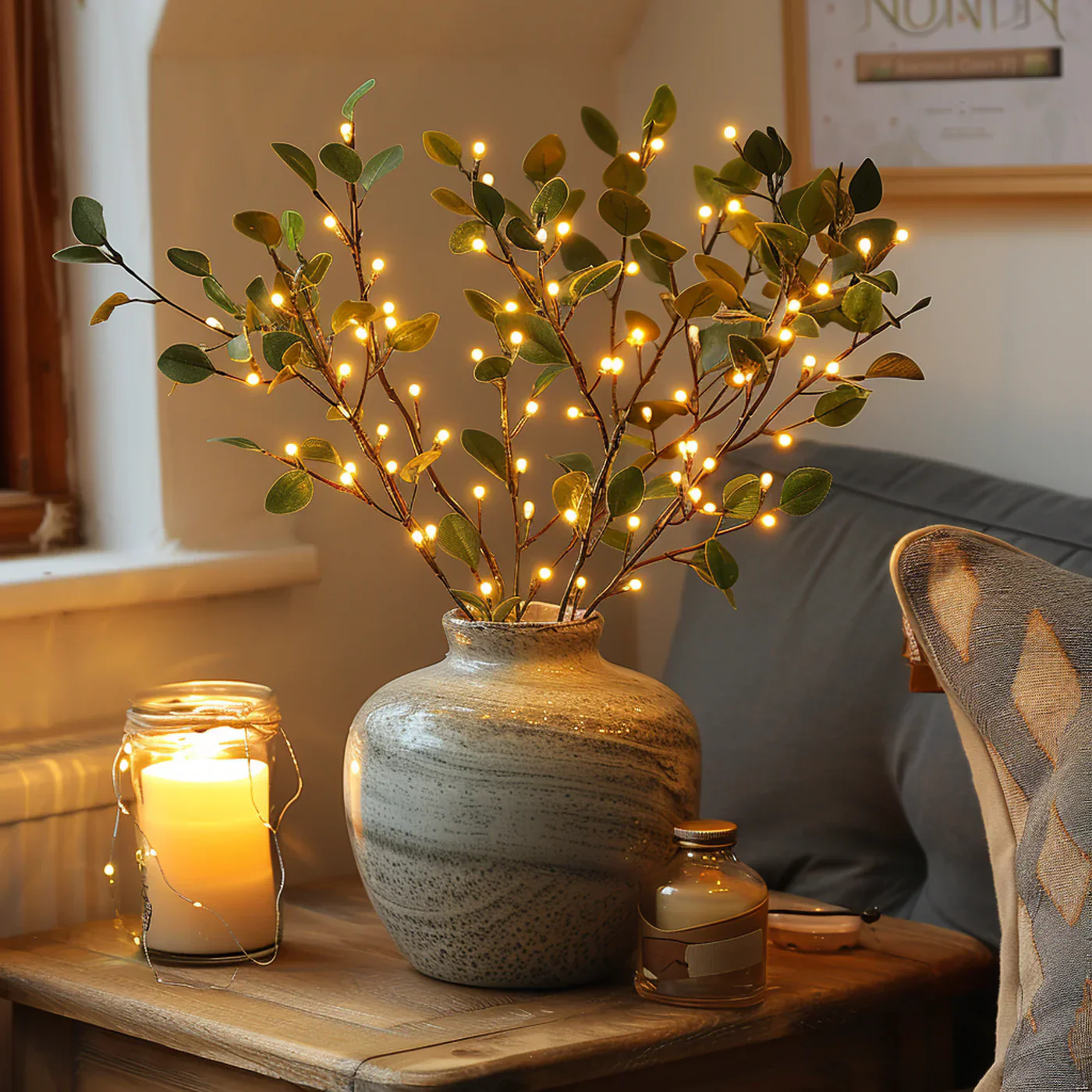 Decorative LED Branch Vase Light - Image 3