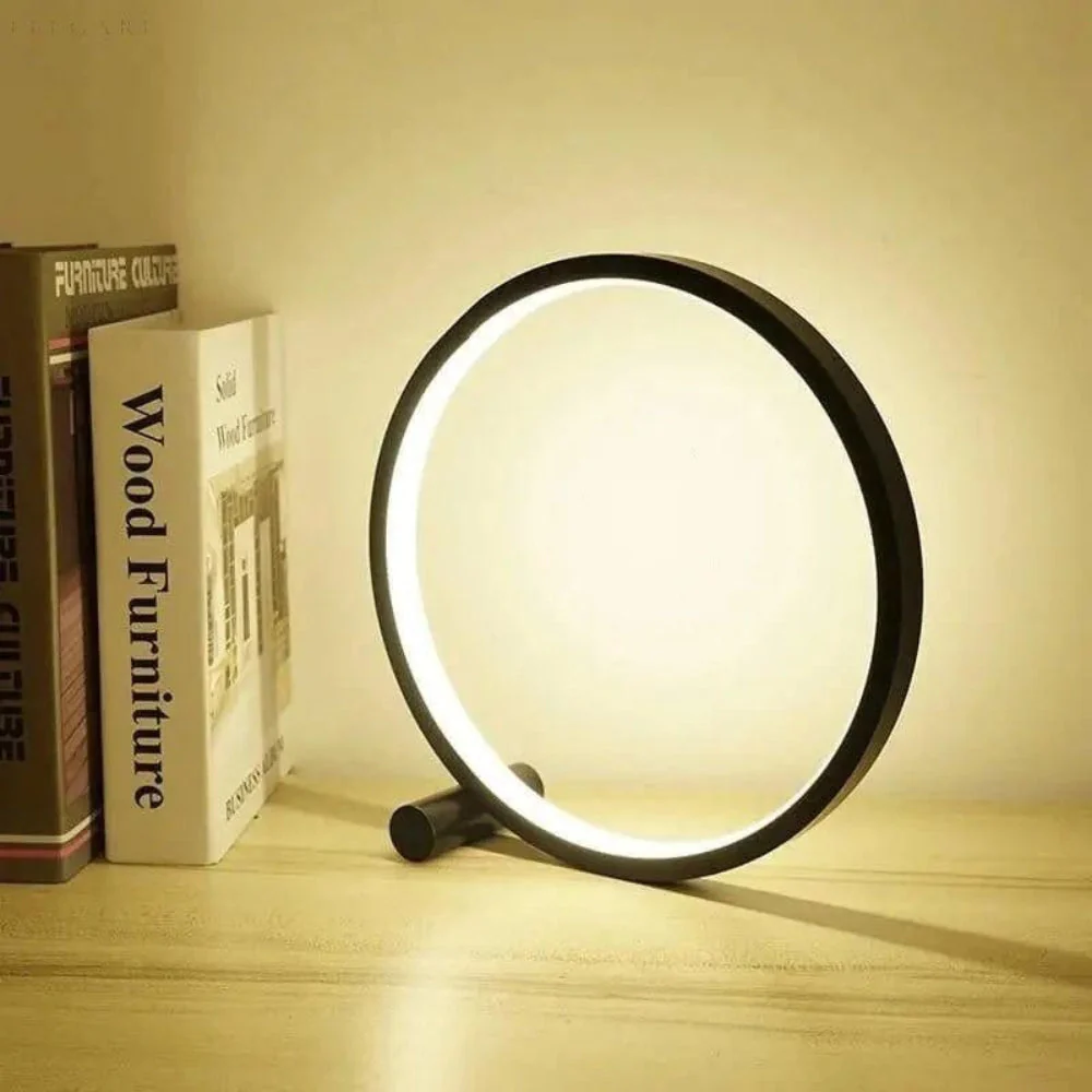 Dimmable LED Ring Desk Lamp - Image 3