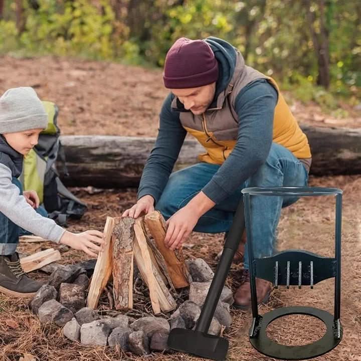 Firewood Kindling Splitter Manual Wood Log Splitting Tool - Image 2