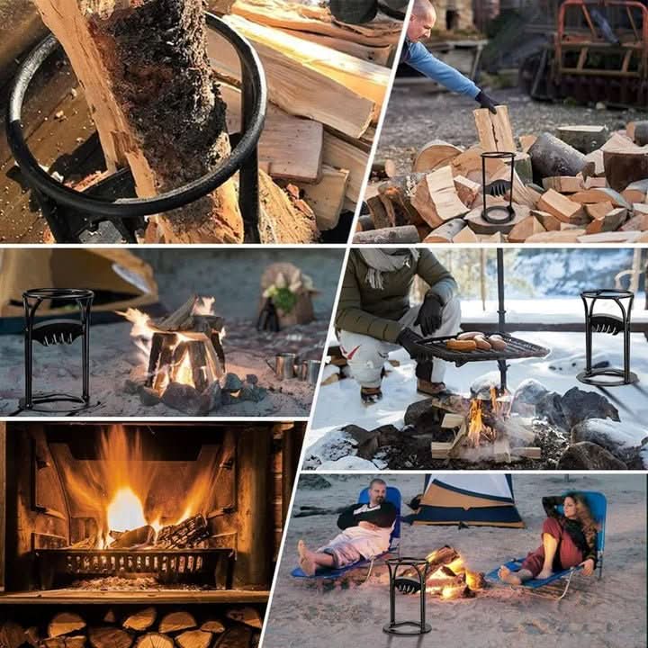 Firewood Kindling Splitter Manual Wood Log Splitting Tool - Image 5
