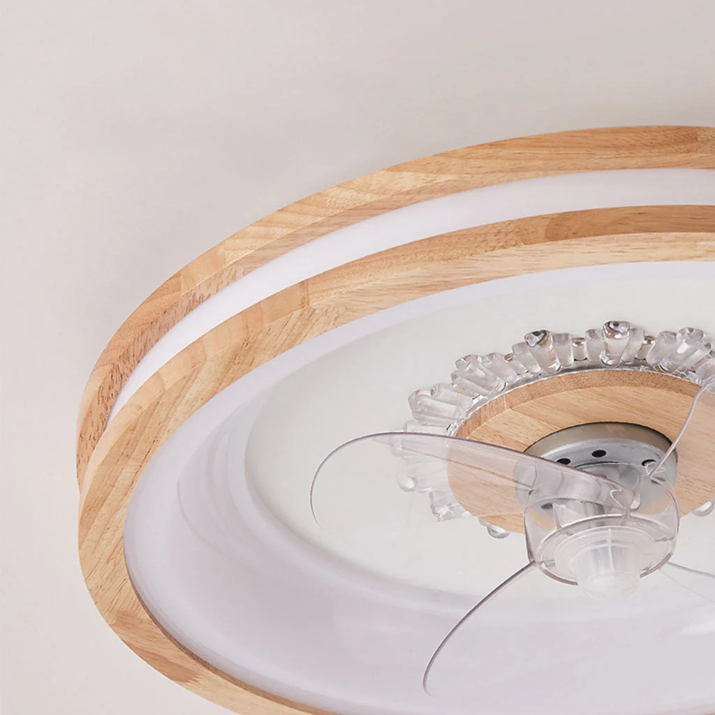 Flush Mount Three Blades Ceiling Fan with LED Ring - Image 6