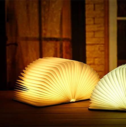 Folding Book LED Table Lamp with Warm Ambient Light - Image 10