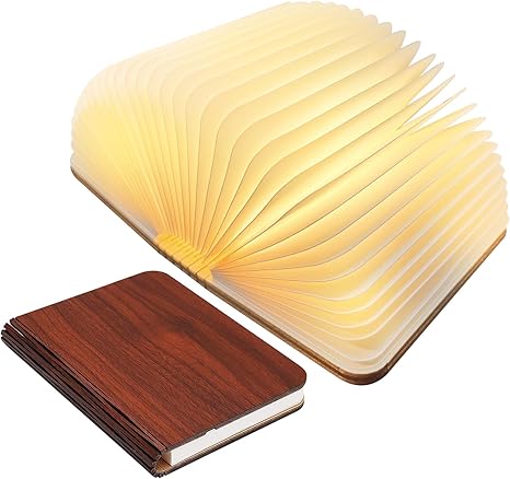 Folding Book LED Table Lamp with Warm Ambient Light - Image 6
