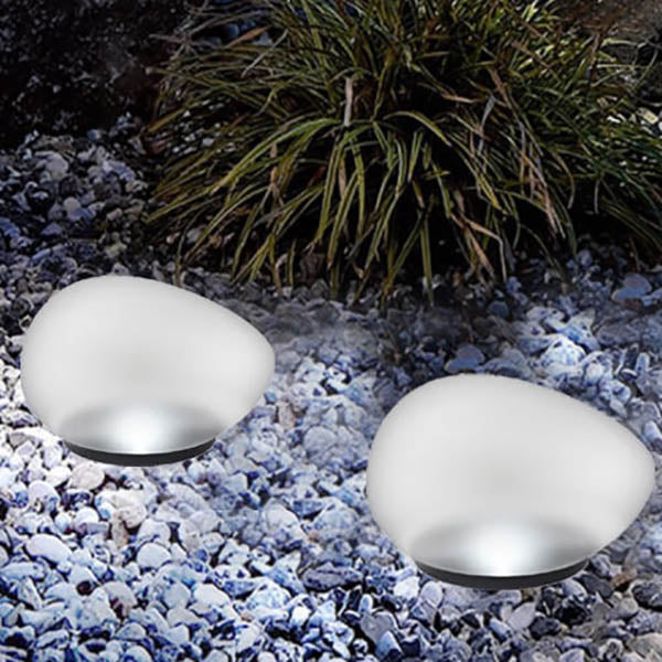 Frosted Glass-Look Solar Ground Light Compact Design - Image 3
