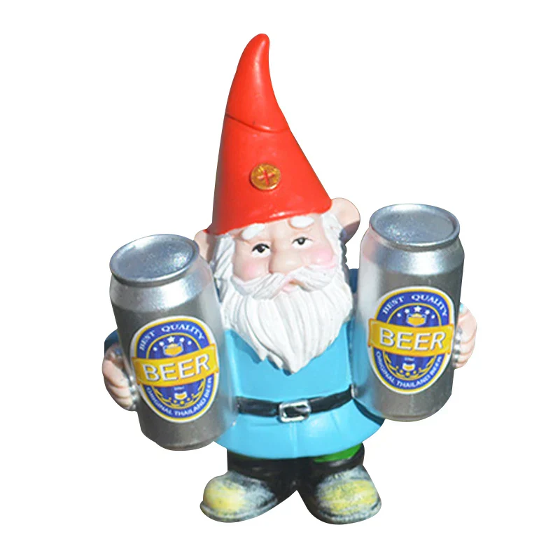 Garden Gnome Statue Holding Two Beer Mugs - Image 6