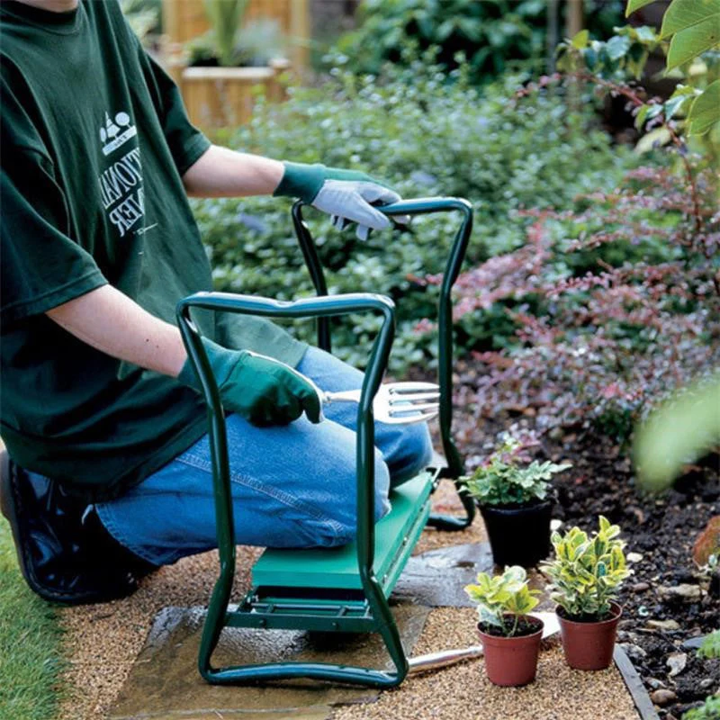 Garden Kneeler and Seat Folding Bench with Handles