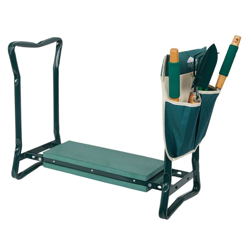 Garden Kneeler and Seat Folding Bench with Handles - Image 3