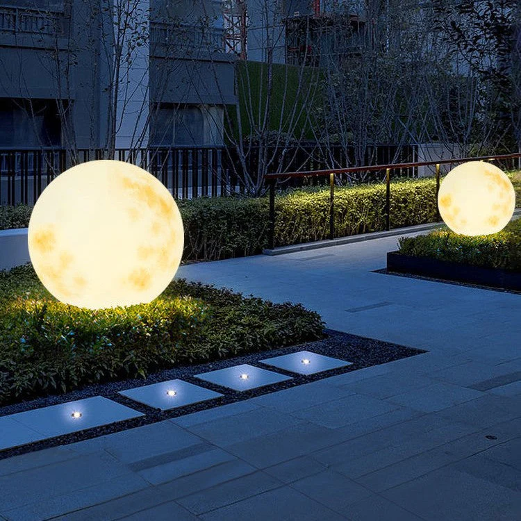 Garden Solar Powered Moon Lamp - Image 5
