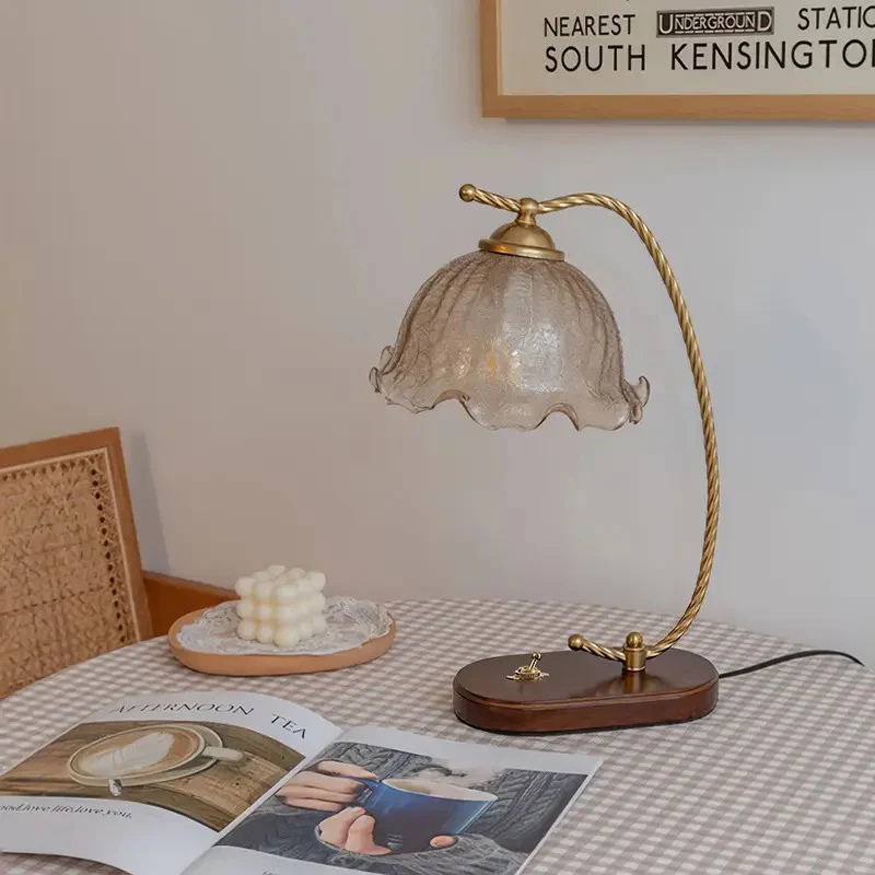 Glass Bedroom Table Lamp - Image 3