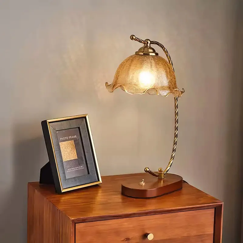 Glass Bedroom Table Lamp - Image 4