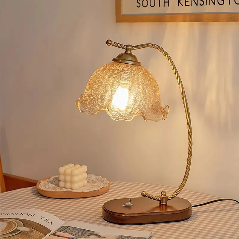Glass Bedroom Table Lamp - Image 5