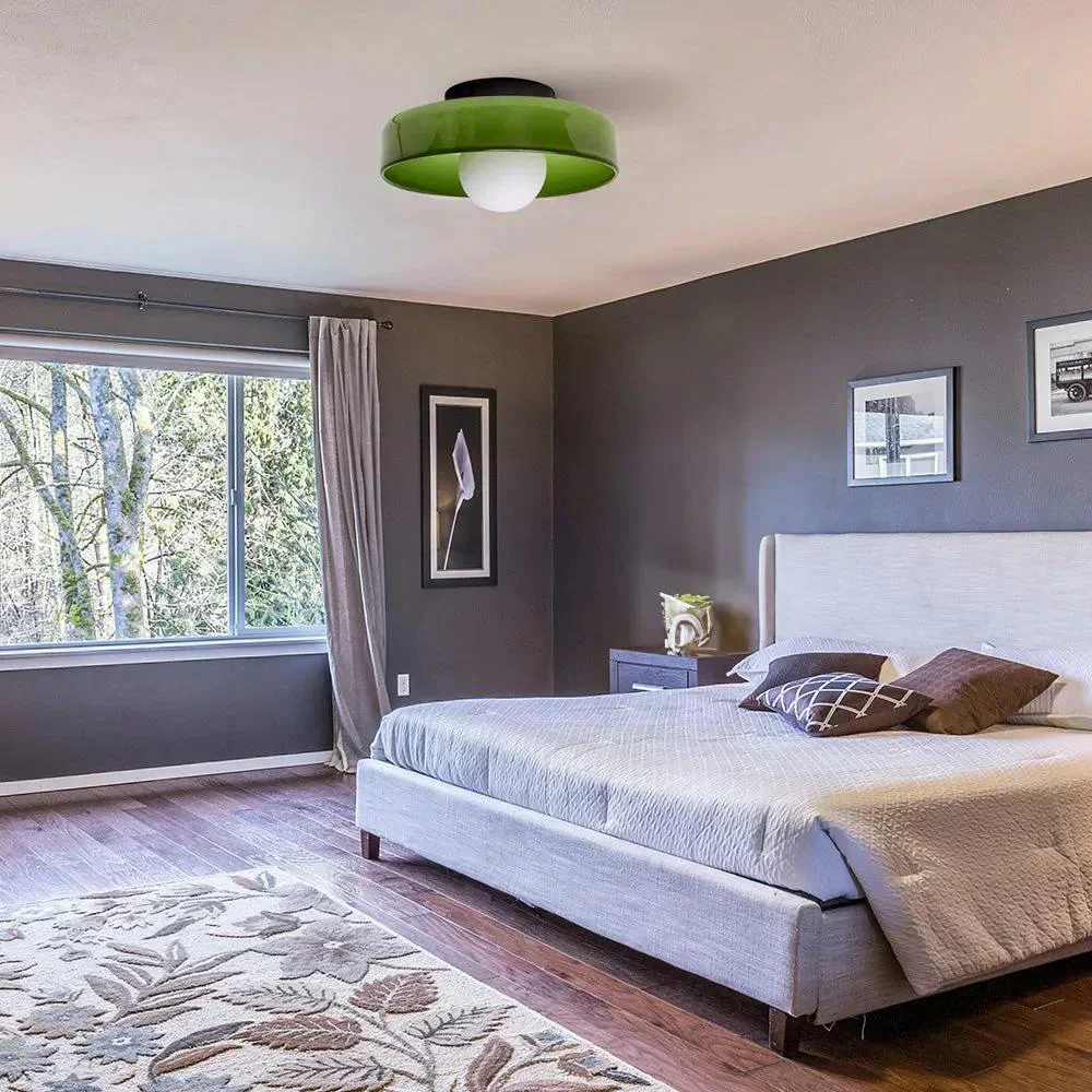 Glass Disc Ceiling and Wall Light with Central Globe - Image 12