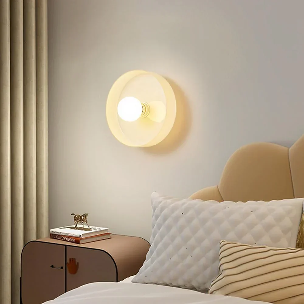 Glass Disc Ceiling and Wall Light with Central Globe - Image 13