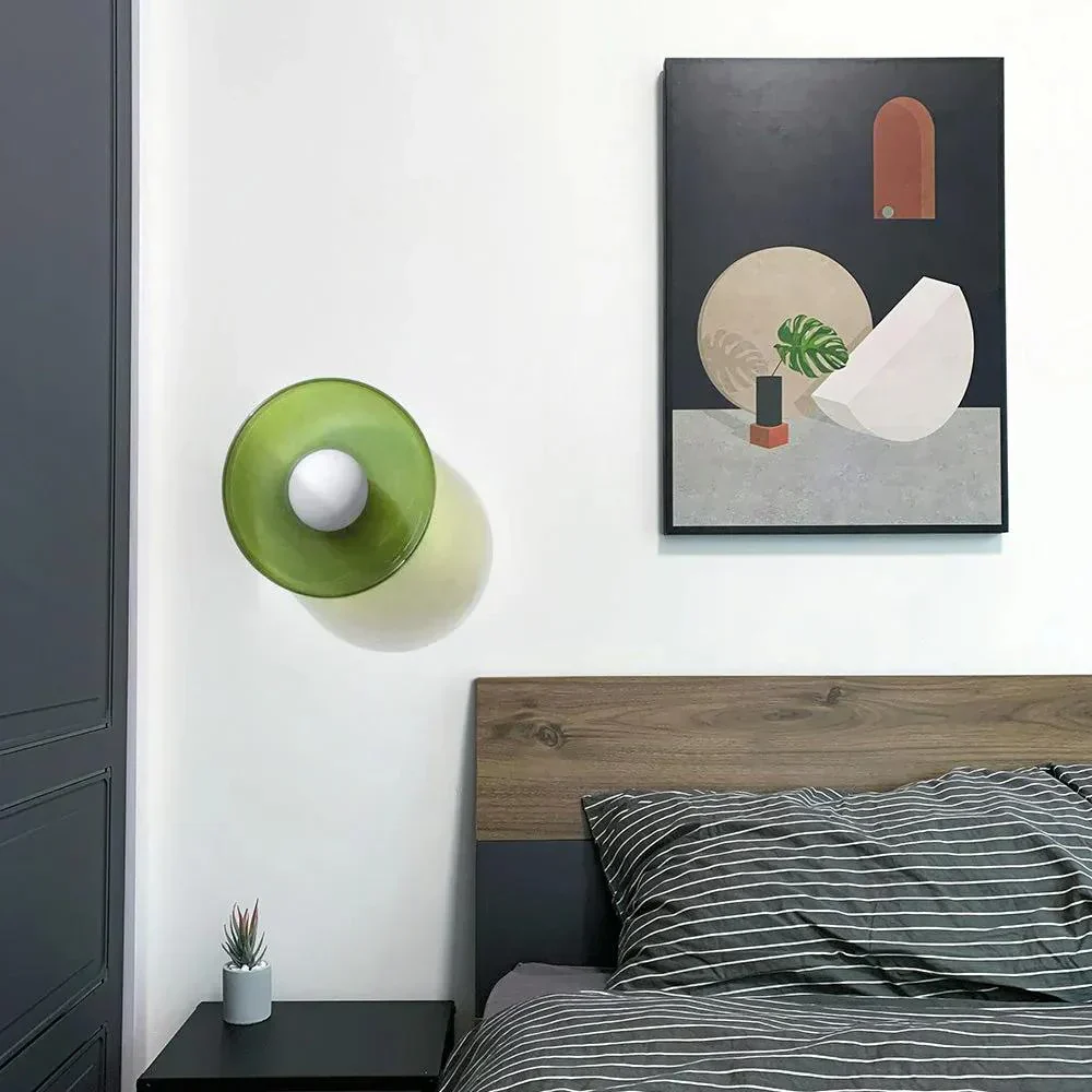 Glass Disc Ceiling and Wall Light with Central Globe - Image 14