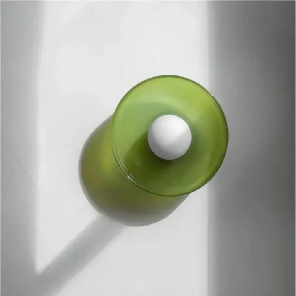 Glass Disc Ceiling and Wall Light with Central Globe - Image 15