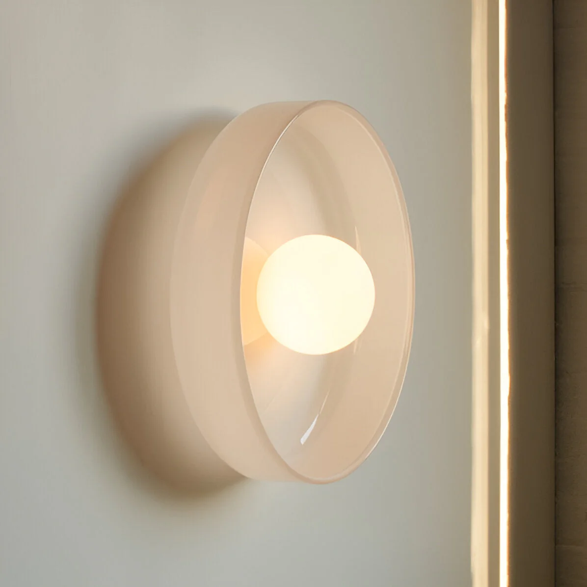 Glass Disc Ceiling and Wall Light with Central Globe - Image 23