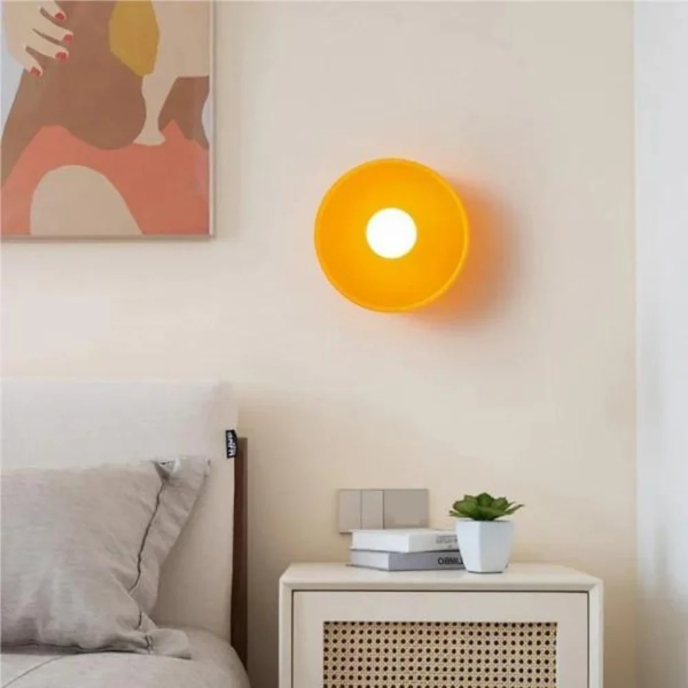 Glass Disc Ceiling and Wall Light with Central Globe - Image 6
