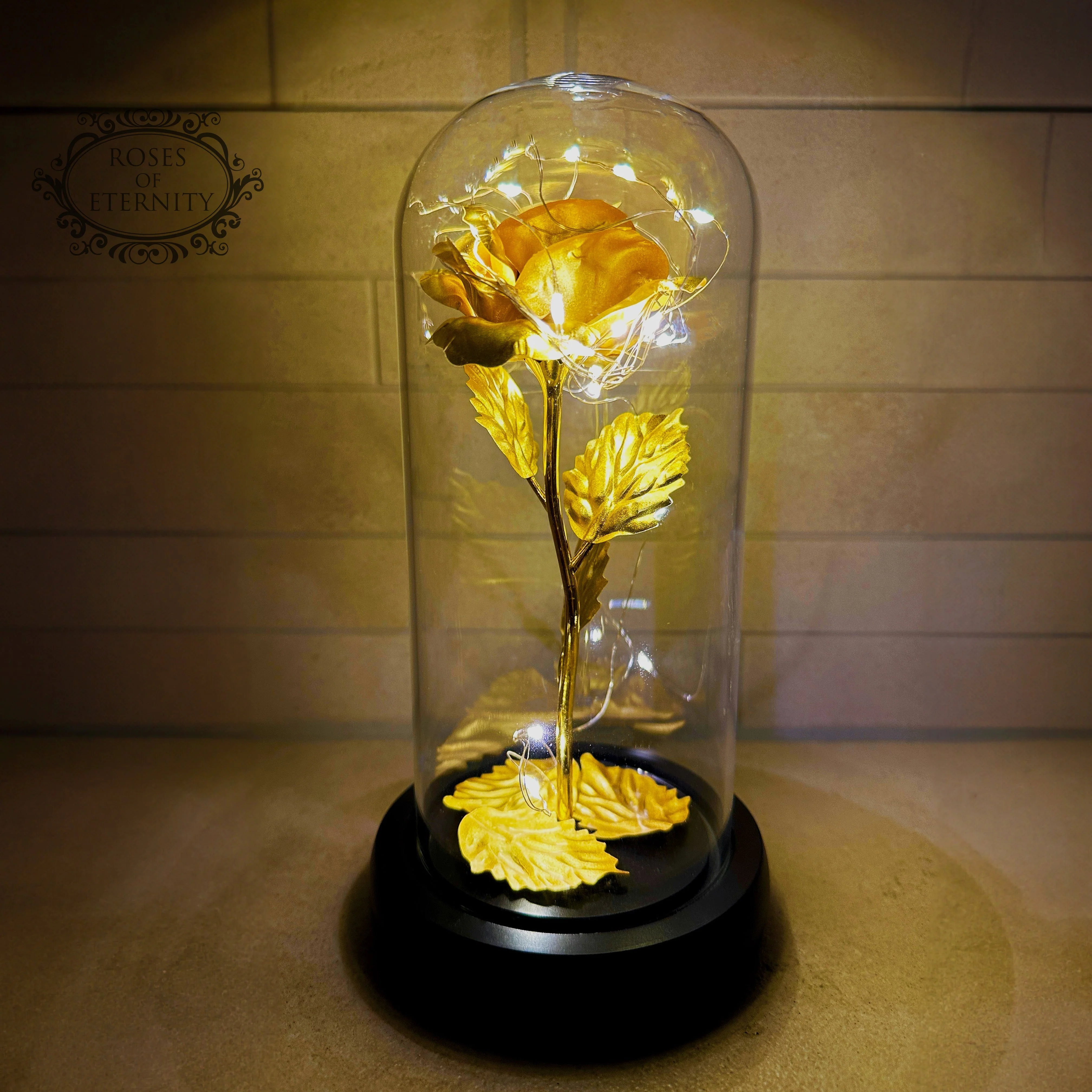 Glass Dome LED Rose Decorative Table Light - Image 5