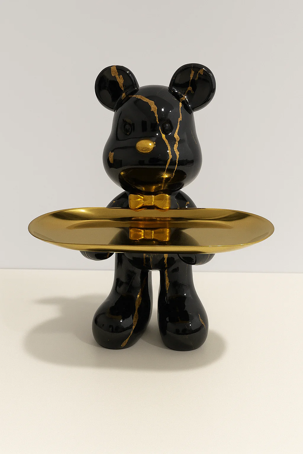 Graffiti Bear Ornament With Gold Tray Tabletop Figure - Image 6