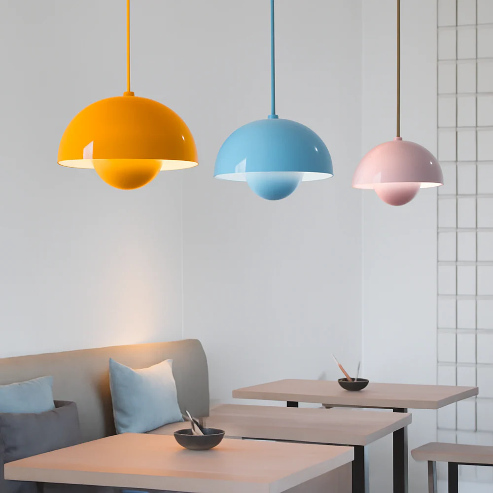 Half-Dome Multicolor Pendant Chandelier - Image 3