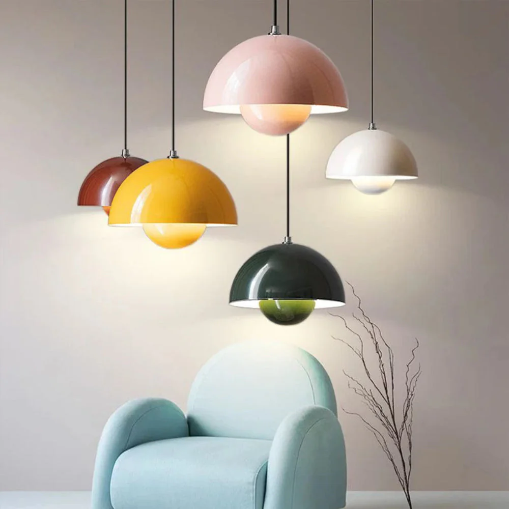 Half-Dome Multicolor Pendant Chandelier - Image 8