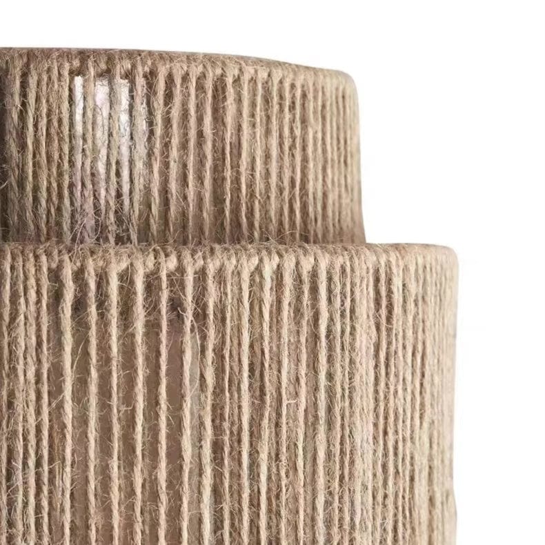 Handwoven Rattan Bamboo Wall Light - Image 9