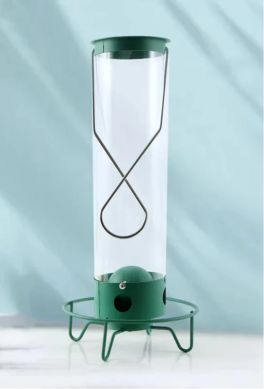 Hanging Bird Feeder with Squirrel Guard Seed Tube Feeder - Image 4