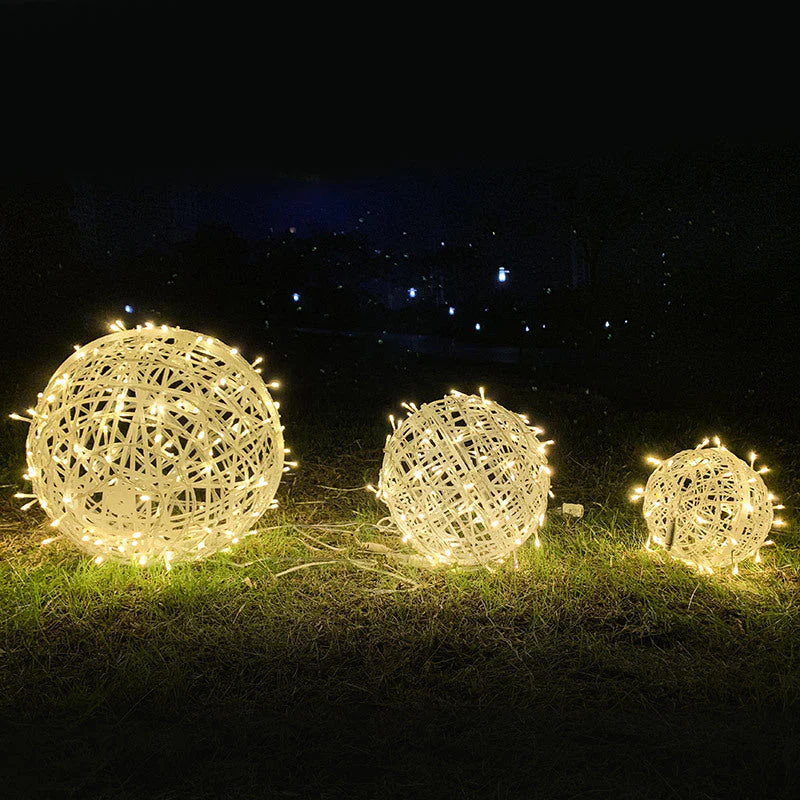 Hanging LED Sphere Lights with Metal Wire Ball Design - Image 18
