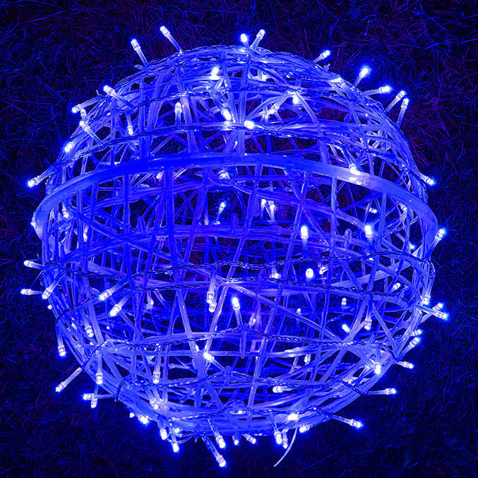 Hanging LED Sphere Lights with Metal Wire Ball Design - Image 5