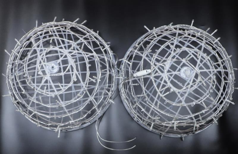 Hanging LED Sphere Lights with Metal Wire Ball Design - Image 7