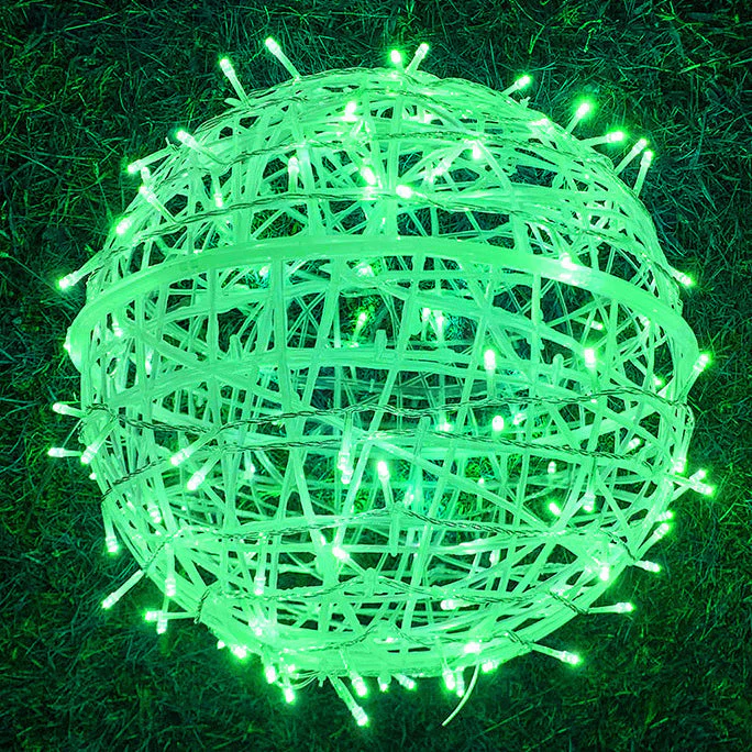 Hanging LED Sphere Lights with Metal Wire Ball Design - Image 9