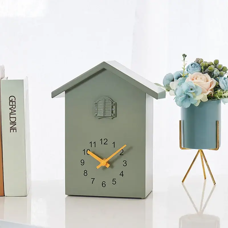 House Shaped Cuckoo Wall Clock with Pendulum - Image 3