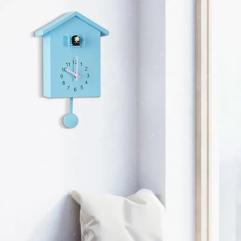 House Shaped Cuckoo Wall Clock with Pendulum - Image 6
