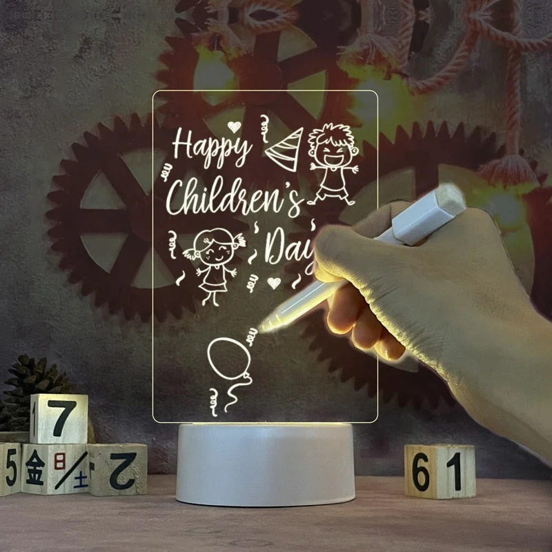 Illuminated Acrylic Writing Board with USB Power - Image 4