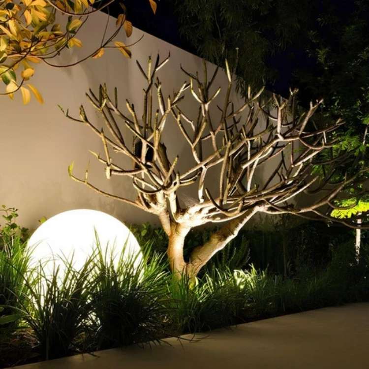 Illuminated Spherical Outdoor Garden Lights with Round Diffused Glow - Image 2