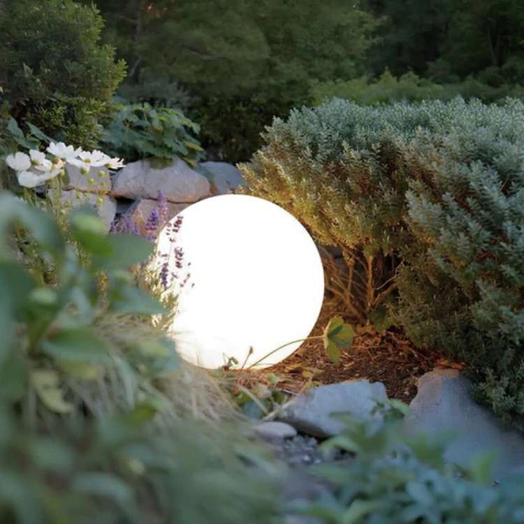 Illuminated Spherical Outdoor Garden Lights with Round Diffused Glow - Image 5