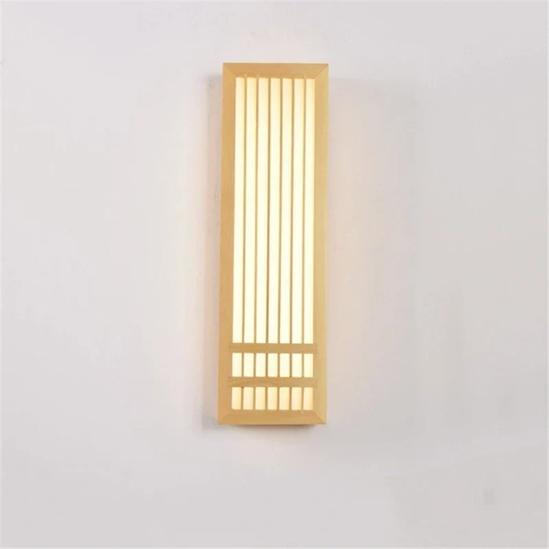 Japandi Wooden Wall Light LED Minimalist Decorative Sconce - Image 6