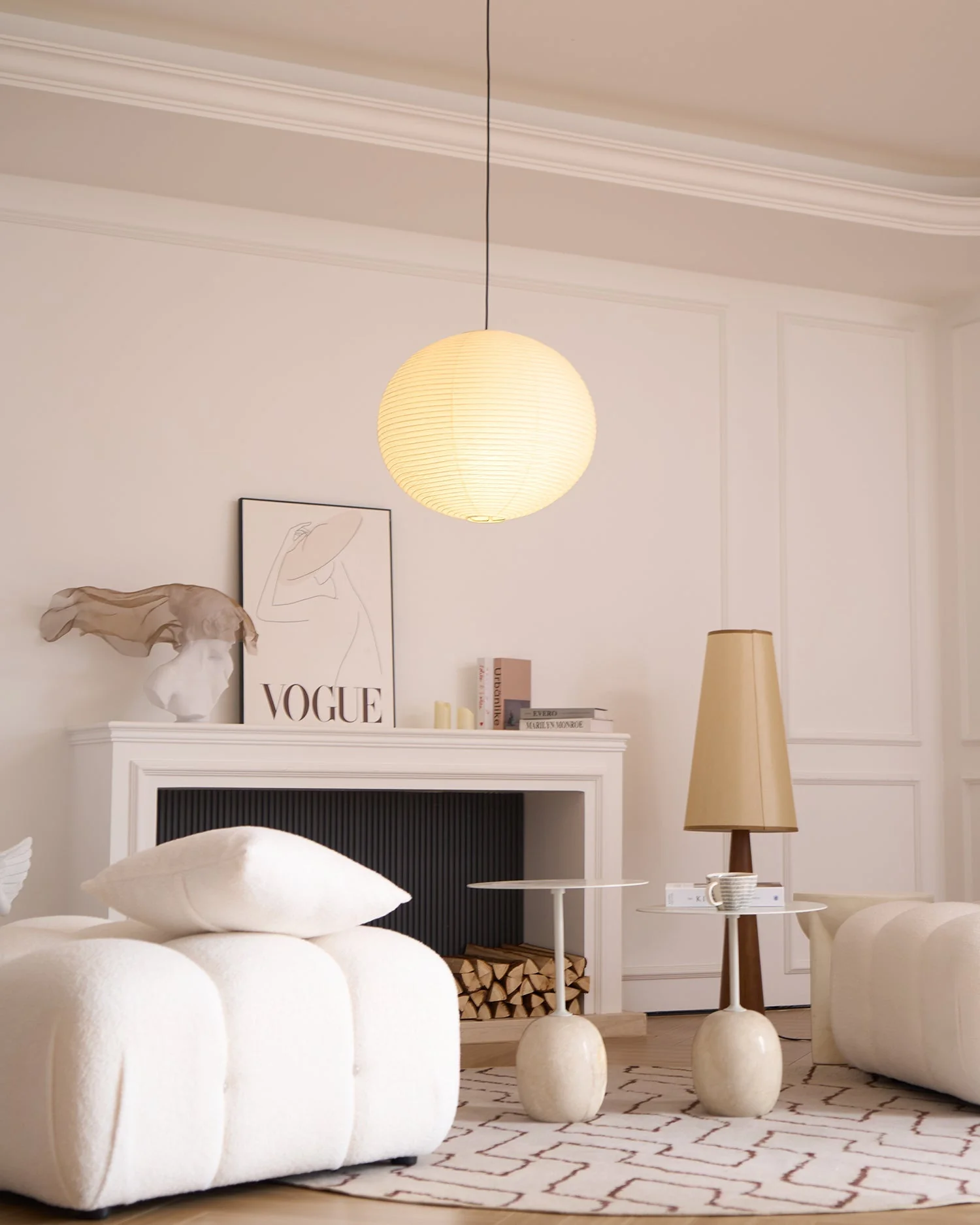 Japanese Inspired Paper Pendant Lamp Soft Ambient Light - Image 41