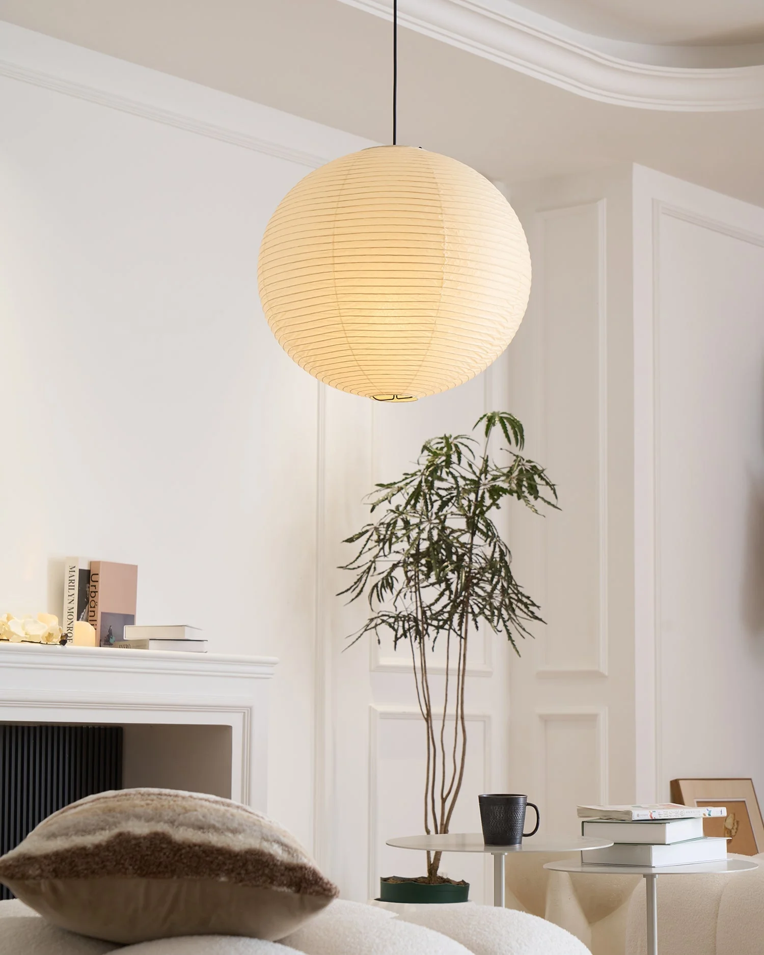 Japanese Inspired Paper Pendant Lamp Soft Ambient Light - Image 46
