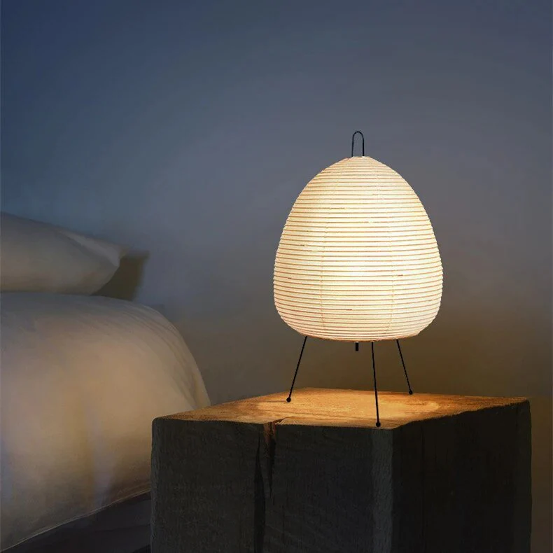 Japanese Paper Lantern Table Lamp - Image 2