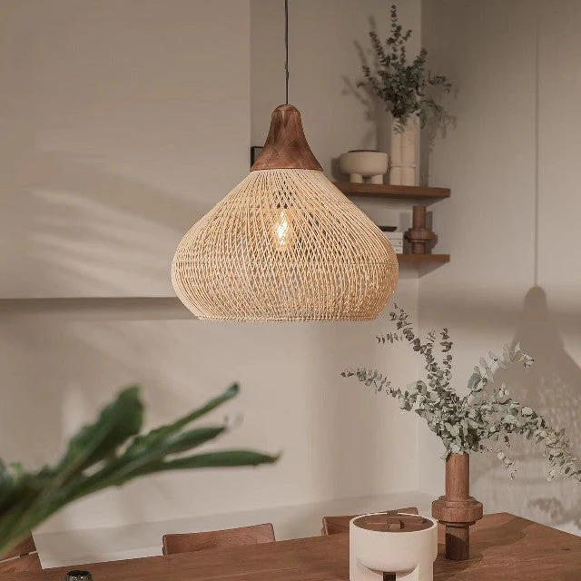 Japanese Woven Pendant Light - Image 2